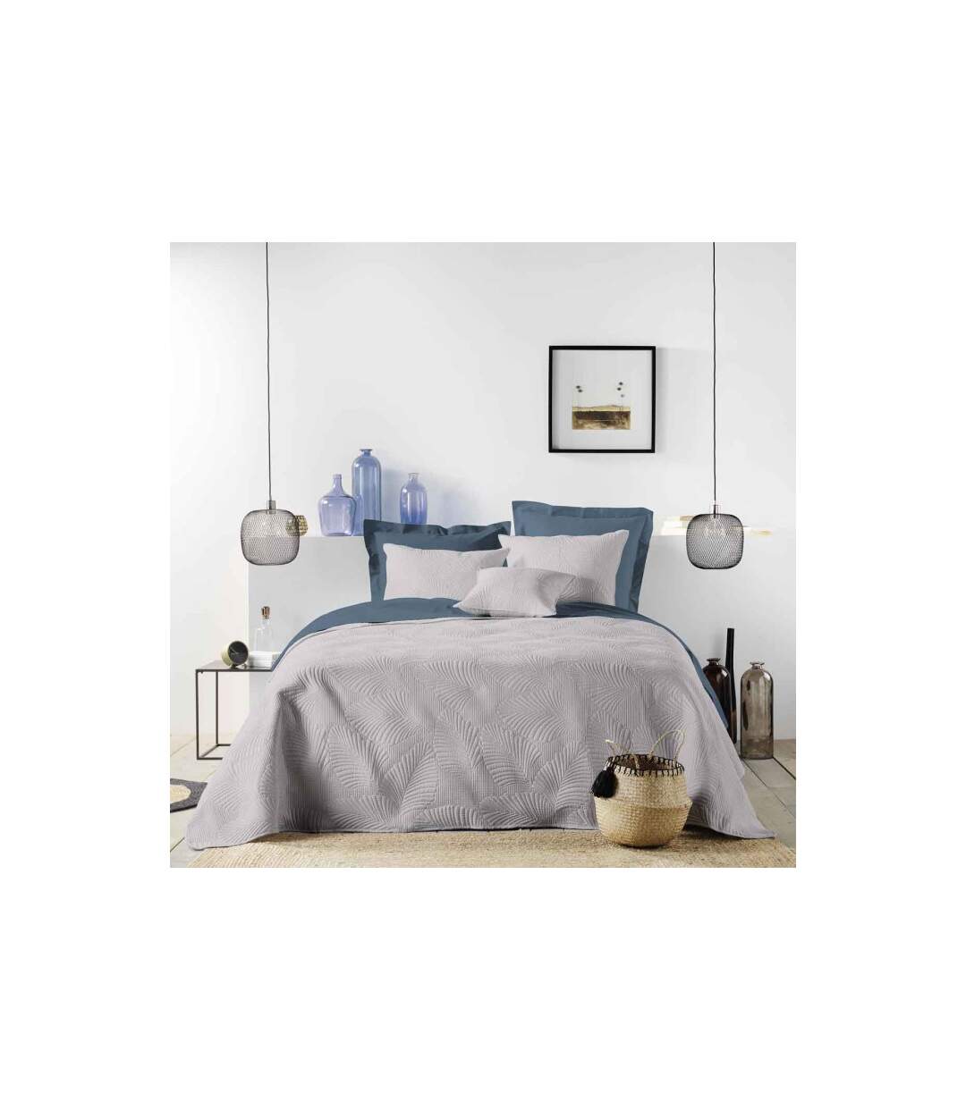 Housse de Coussin Palombine 60x60cm Gris-4