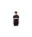 Mens Striped Premium Cotton Polo Shirt Black Lacoste-1