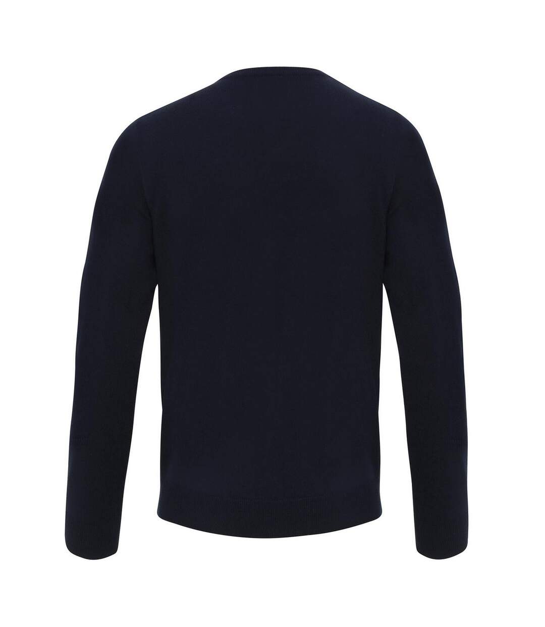 Mens essential acrylic v neck sweatshirt navy Premier