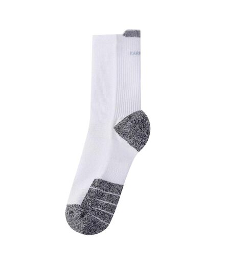Womens/ladies Running Crew Socks White Grey Karrimor