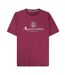T-shirt Motif Gros Logo Active Homme Bordeaux Aquascutum-1