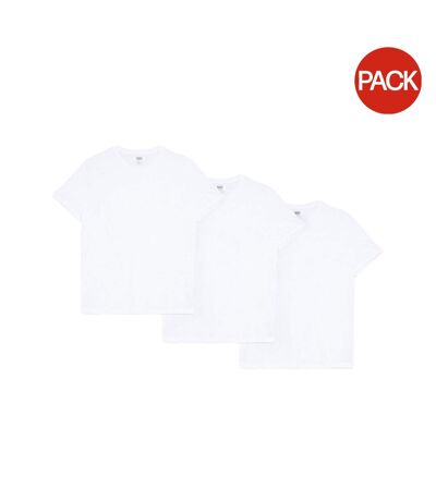 Pack of 3  Mens crew neck t-shirt  white Burton