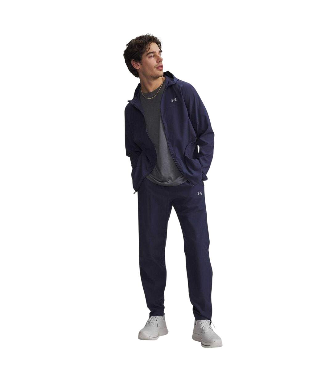 Veste Imperméable Motif/style Logo Homme Bleu Under Armour-4