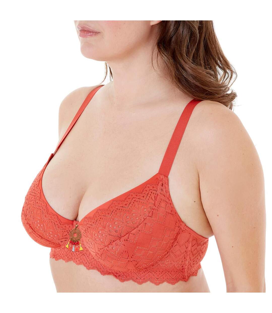 Soutien-gorge grand maintien C, D et E orange Aloha-2