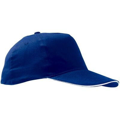 Sunny casquette adulte bleu roi/blanc SOLS