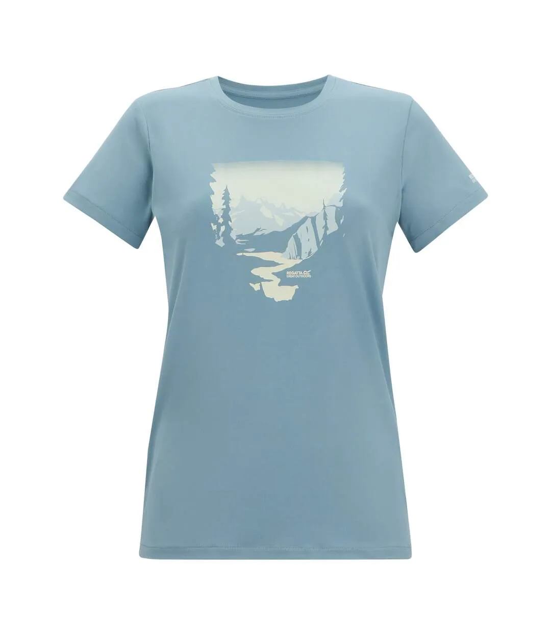 T-shirt Motif/style Paysage Fingal Femme Bleu Pâle Regatta-2