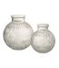 Vase Design en Verre Diamant 18cm Transparent-2