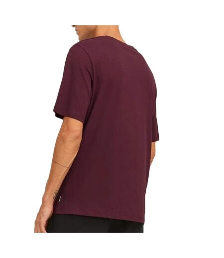T-shirt bordeau homme jack & jones basic - m