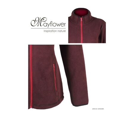 Veste Polaire Femme Balkan1 Bordeaux - Ultra Chaude (Mayflower)