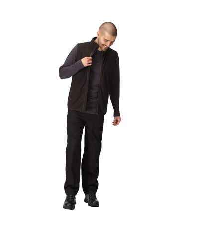 Mens Fleece Gilet Black Seal Grey Regatta Professional