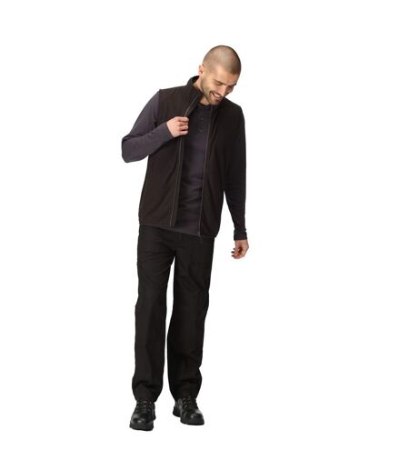Mens Fleece Gilet Black Seal Grey Regatta Professional