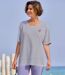 Women's Breton Stripe T-Shirt - Black-4