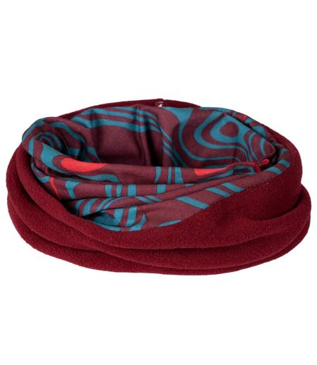 Womens/ladies rindell neckwarmer one size dark cherry print Trespass