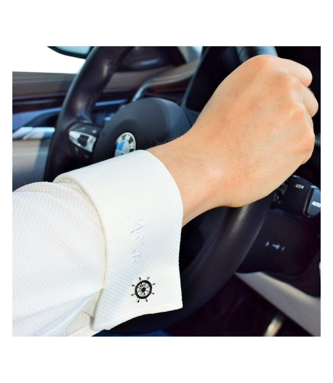 Nautical Cufflinks One Size Silver Di Selentino-3