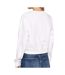 Sweat Blanc Femme Guess Logo Crop - L