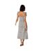 Robe mi-longue femme blanc / noir Dorothy Perkins