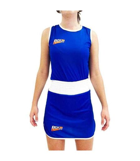 Short De Boxe Et Débardeur Femme Bleu BoxFit