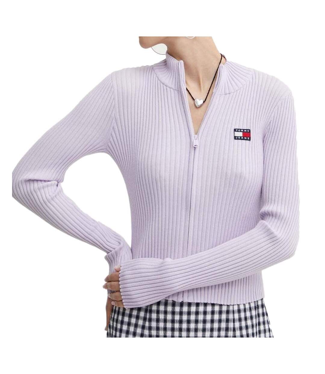 Sweat Zippé Violet Femme Tommy Hilfiger Thru Badge - L-1