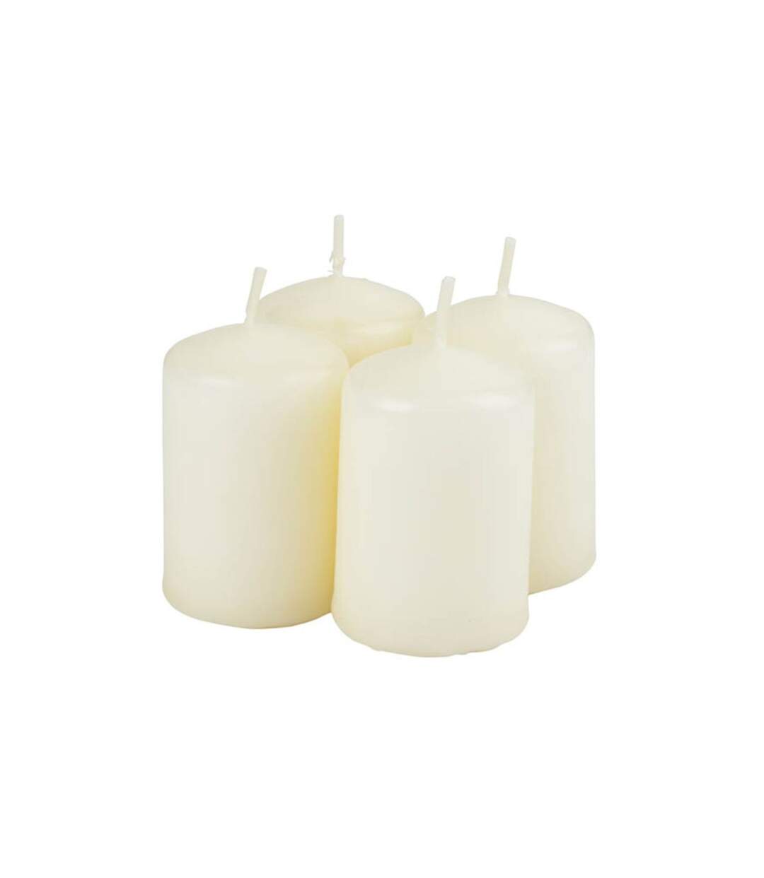Lot de 4 Bougies Pilier Essentiel II 6cm Vanille-1