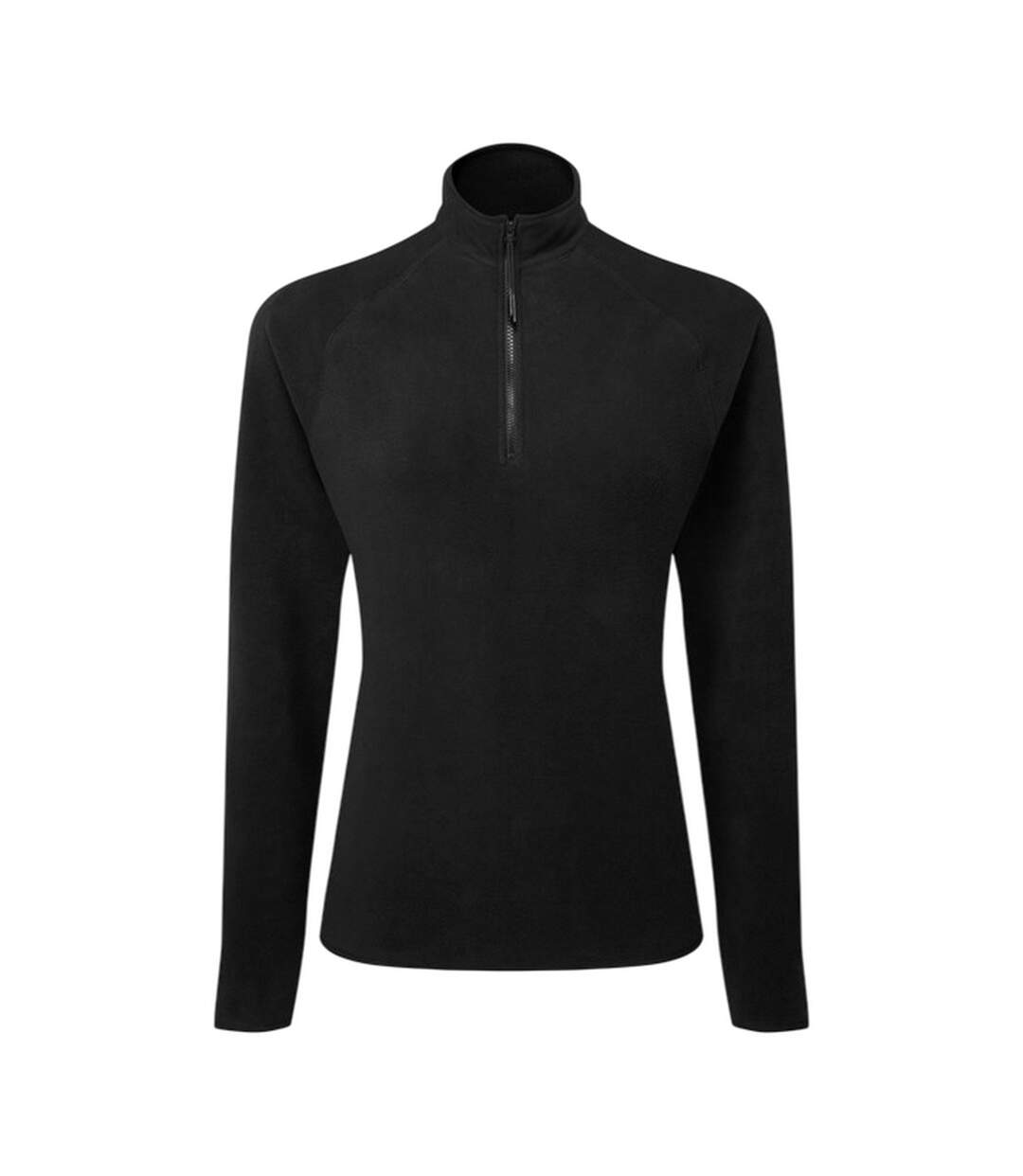 Womens/ladies Recycled Fitted Active Fleece Top Black TriDri-1