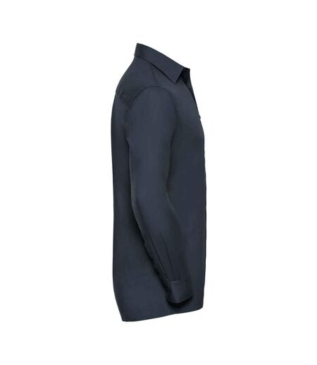 Chemise Classic Homme Bleu Marine Français Russell Collection