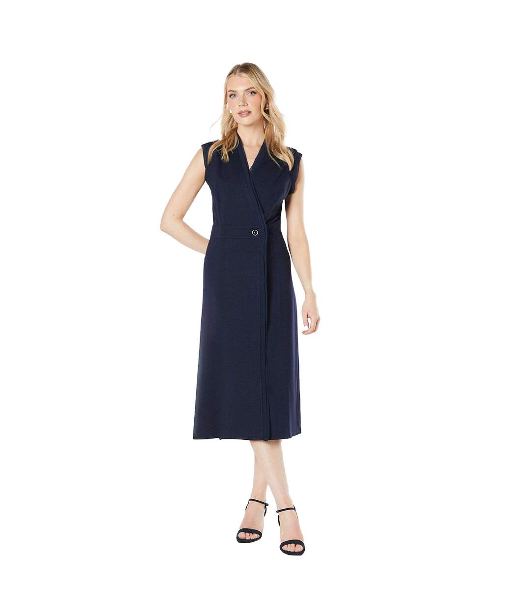 Robe mi-longue femme bleu marine Principles