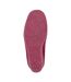 Womens/ladies dawn slippers burgundy/ocelot Sleepers