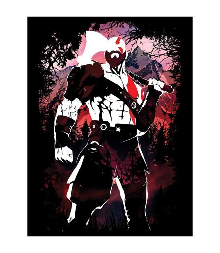 Grindstore T-Shirt Hommes Kratos Silhouette (Noir) - UTGR4563