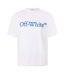T-shirt Motif/style Rayé Adulte Blanc Vrai Bleu Off White-1
