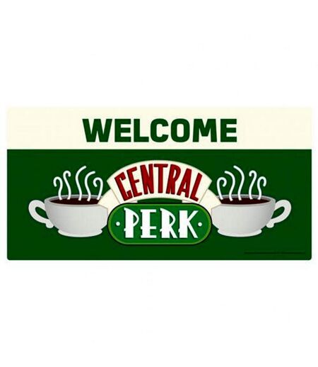 Friends Metal Central Perk Plaque (Green/White) (One Size) - UTTA6431