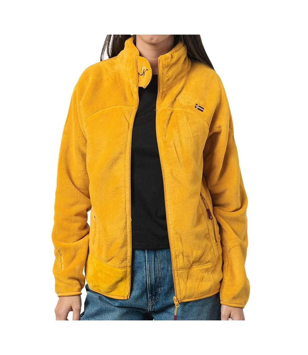 Veste polaire jaune femme geographical norway upaline-1