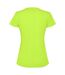 Womens/ladies estoril short-sleeved t-shirt fluorescent green Roly-2