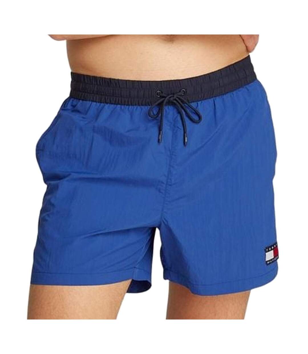 Short de bain bleu homme tommy hilfiger drawstring - l-1