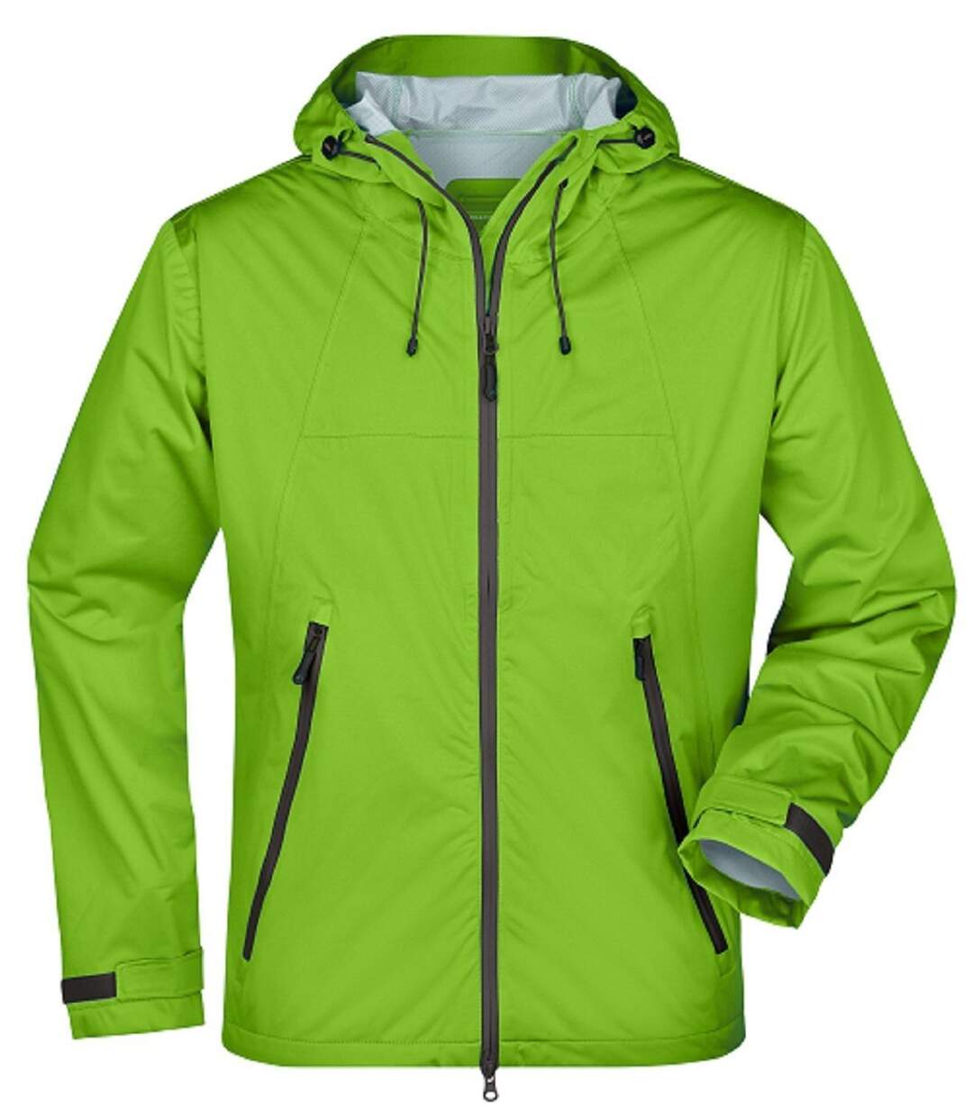 Veste softshell à capuche - Homme - JN1098 - vert et gris-2