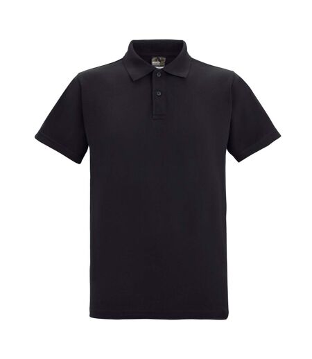Mens Pique Polo Shirt Black Regatta Professional