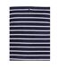 Womens/ladies Camber Striped Half Zip Fleece Top Navy Mountain Warehouse-4