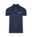 Unisex Adult Aldis Block Logo Polo Shirt Navy Blue Aquascutum-1