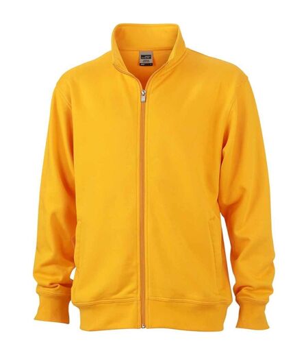 Sweat zippé workwear - Homme - JN836 - jaune d'or