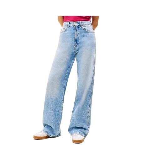 Jean ample bleu délavé femme tommy hilfiger bi0112 - w26-l30