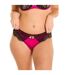 Shorty tanga noir/fuchsia Dragon