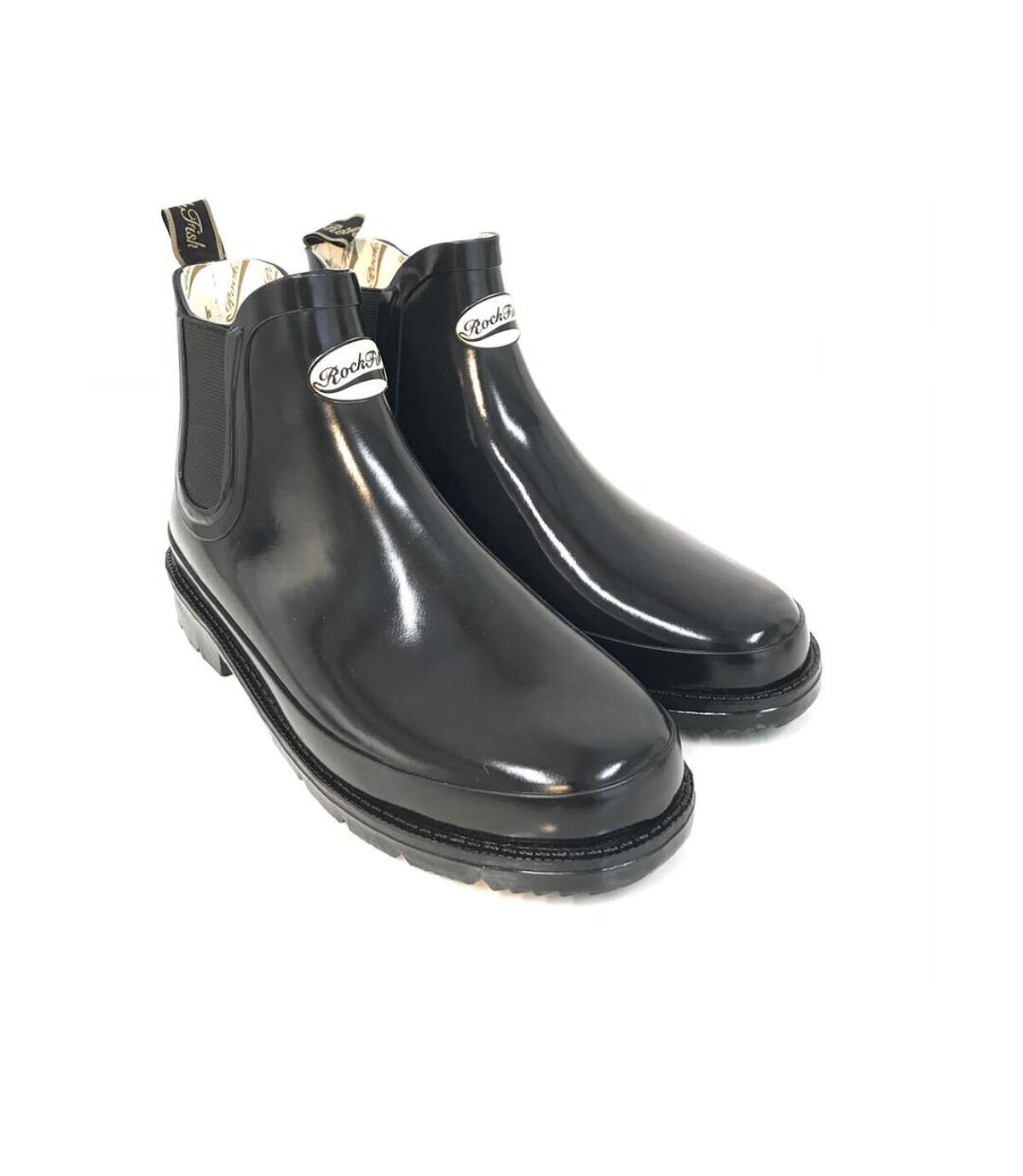 Rockfish Womens/Ladies Gloss Urban Chelsea Boot (Black) - UTBZ1258