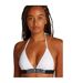 Womens/ladies Triangle Cups Bikini Top Brilliant White Calvin Klein-4