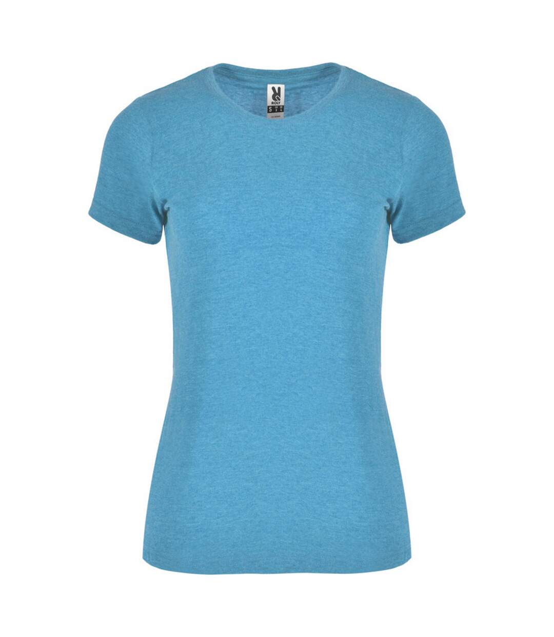 Womens/ladies fox heather short-sleeved t-shirt turquoise Roly-1