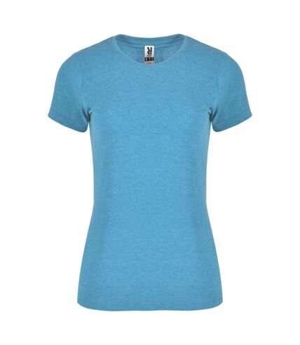 T-shirt fox femme turquoise vif Roly