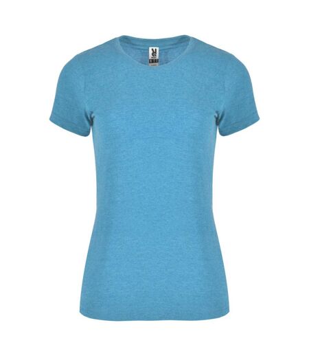 T-shirt fox femme turquoise vif Roly