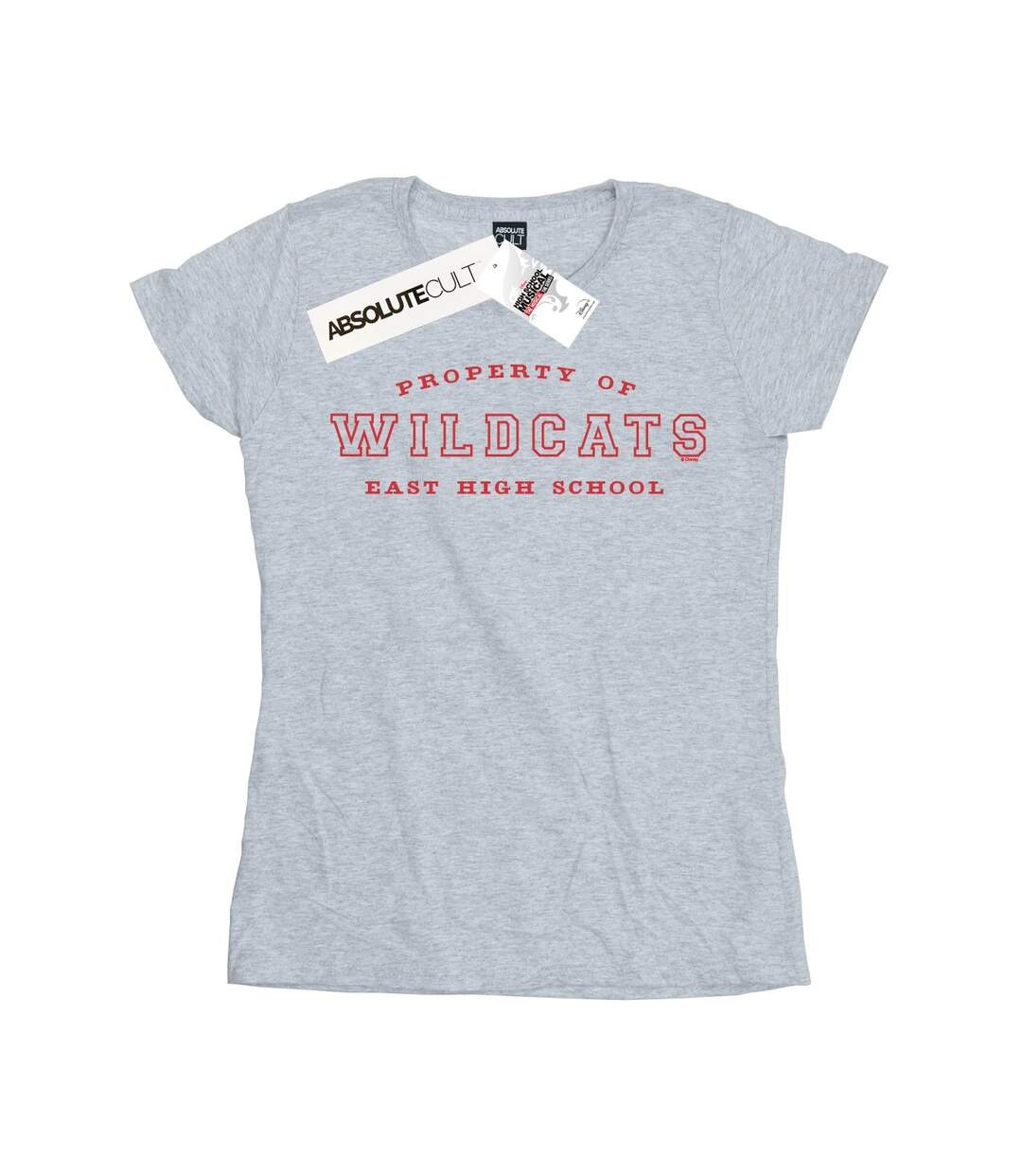 Disney - T-shirt HIGH SCHOOL MUSICAL THE MUSICAL PROPERTY OF WILDCATS - Femme (Gris chiné) - UTBI24340-1