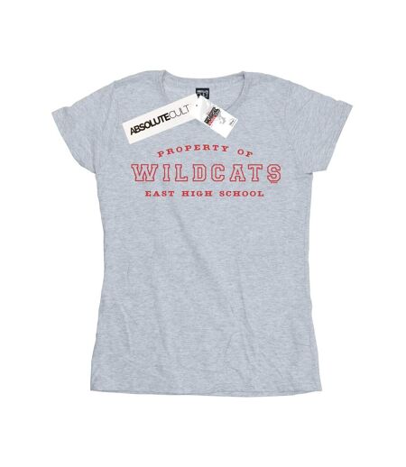 Disney - T-shirt HIGH SCHOOL MUSICAL THE MUSICAL PROPERTY OF WILDCATS - Femme (Gris chiné) - UTBI24340