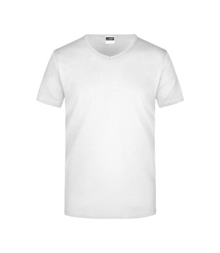 T-shirt Homme Blanc James And Nicholson