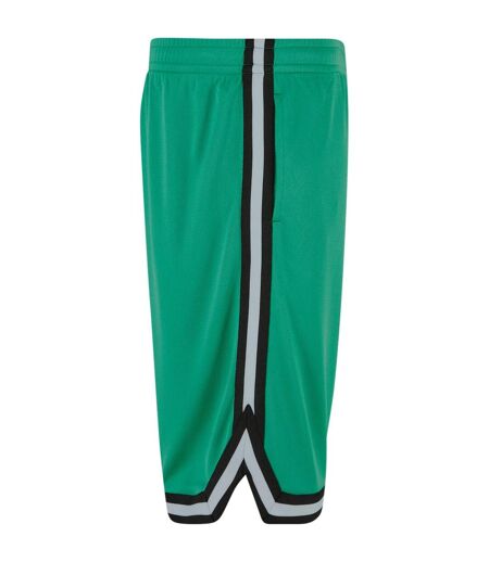 Short Motif/style À Rayures Homme Vert Sombre Noir Blanc Urban Classics