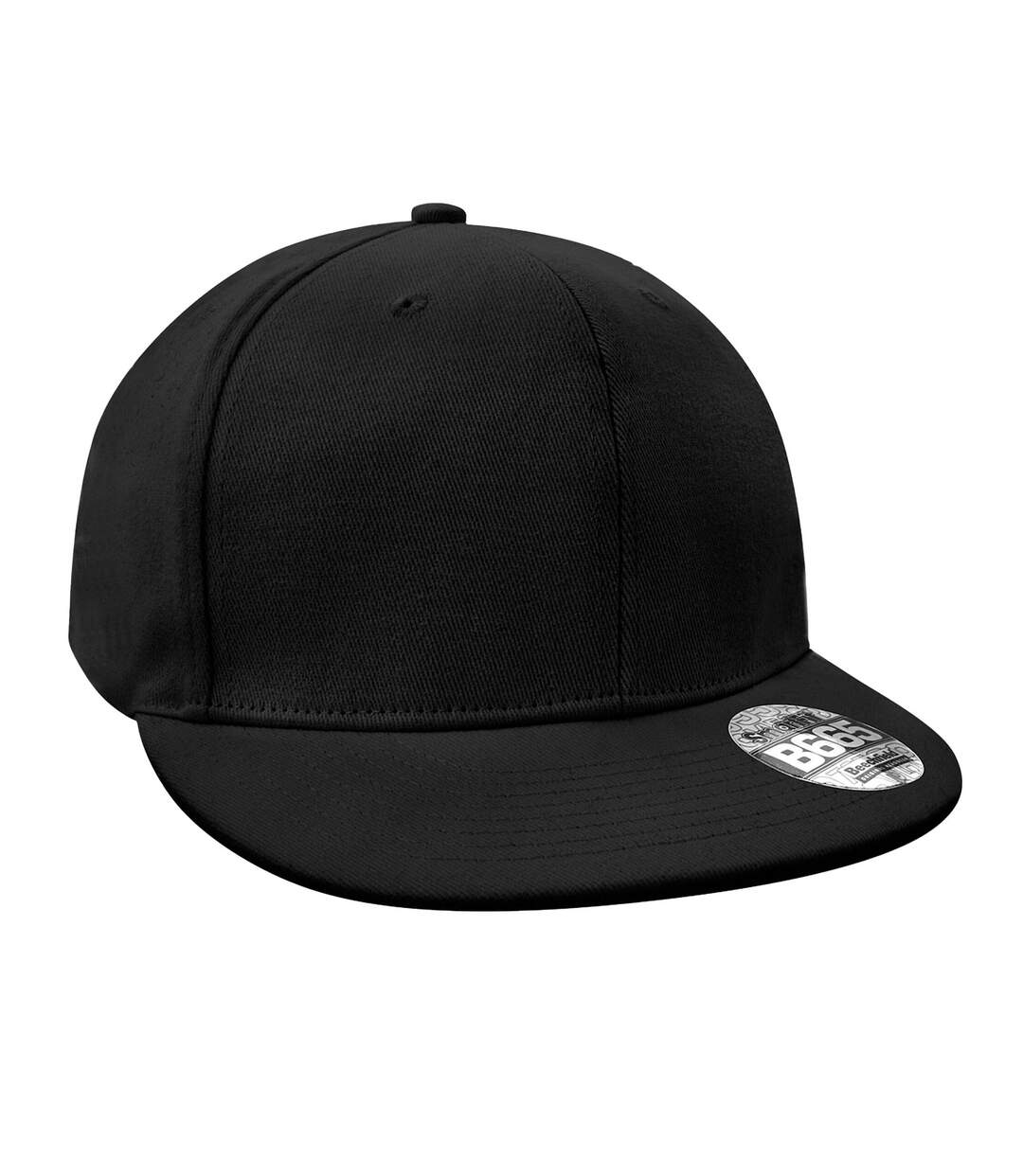 Casquette Pro Stretch À Visière Plate Unisexe Pour Adultes Noir Beechfield-1